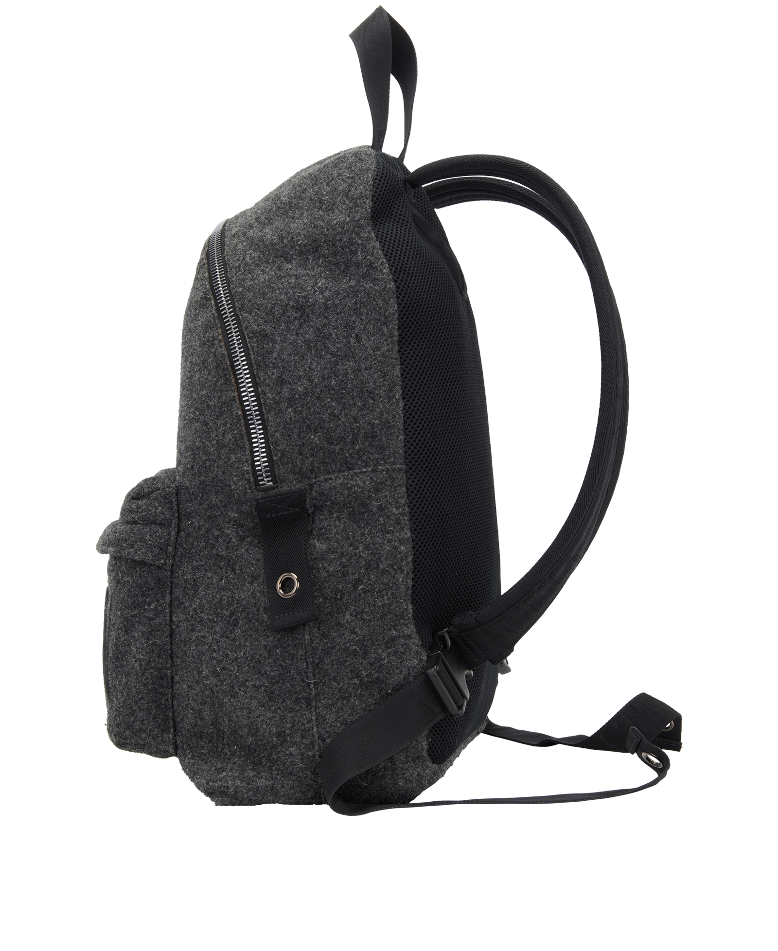Backpack, &pound;350, Handbags, Grey, Fabric, Bottom view